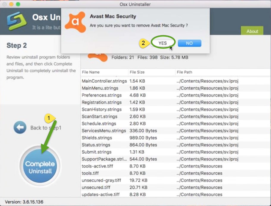 uninstall avast secureline for mac